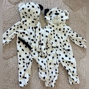 Dalmatian Baby Costumes! Size 6-12 mo for Twins!!!
